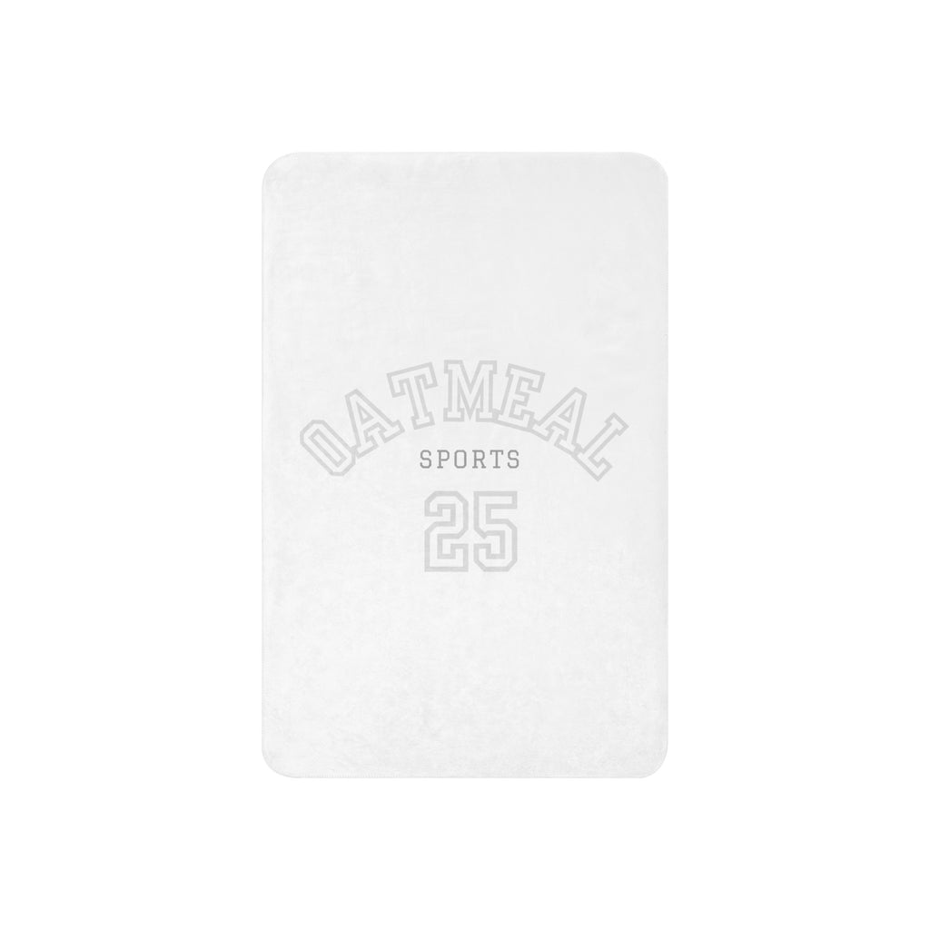 White square with 'OATMEAL SPORTS' text and number 25 on a white background exclusively available at Oatmeal Apparel Co.