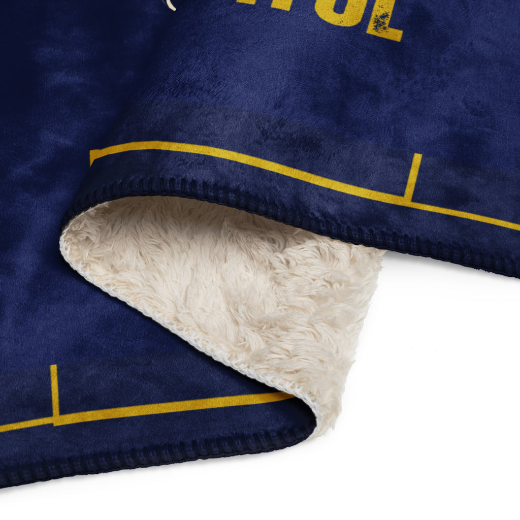 Anxiety is Disrespectful Sherpa Blanket at Oatmeal Apparel Co.