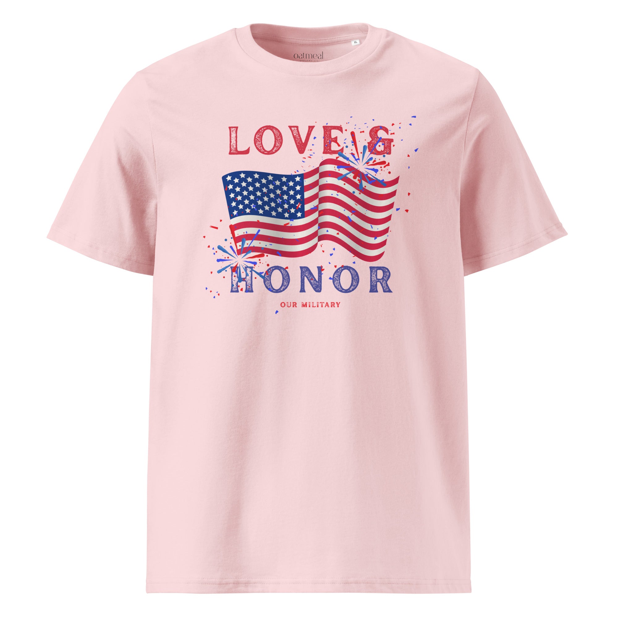 Pink Veteran shirt at Oatmeal Apparel Co.