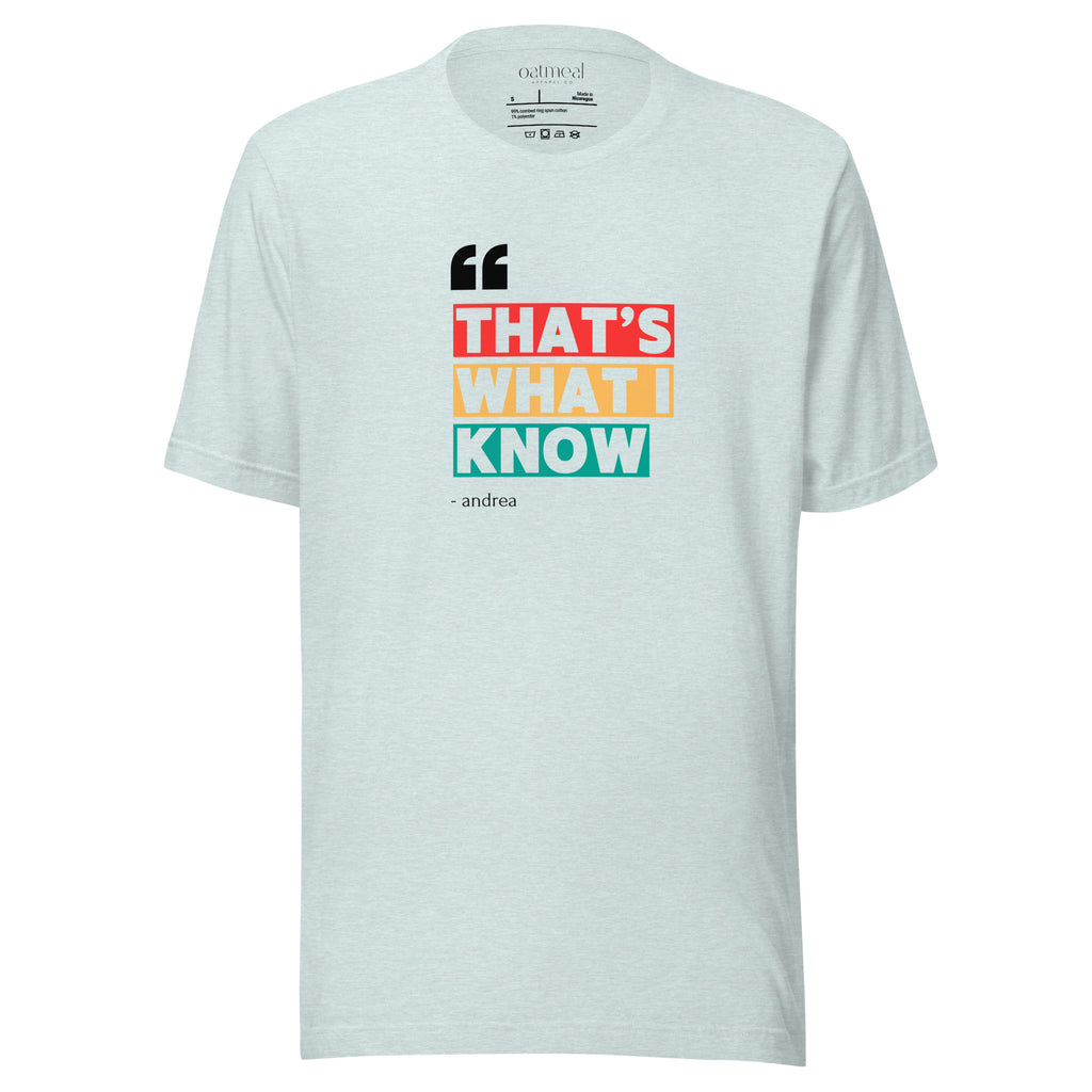 Shirt available at Oatmeal Apparel Co.