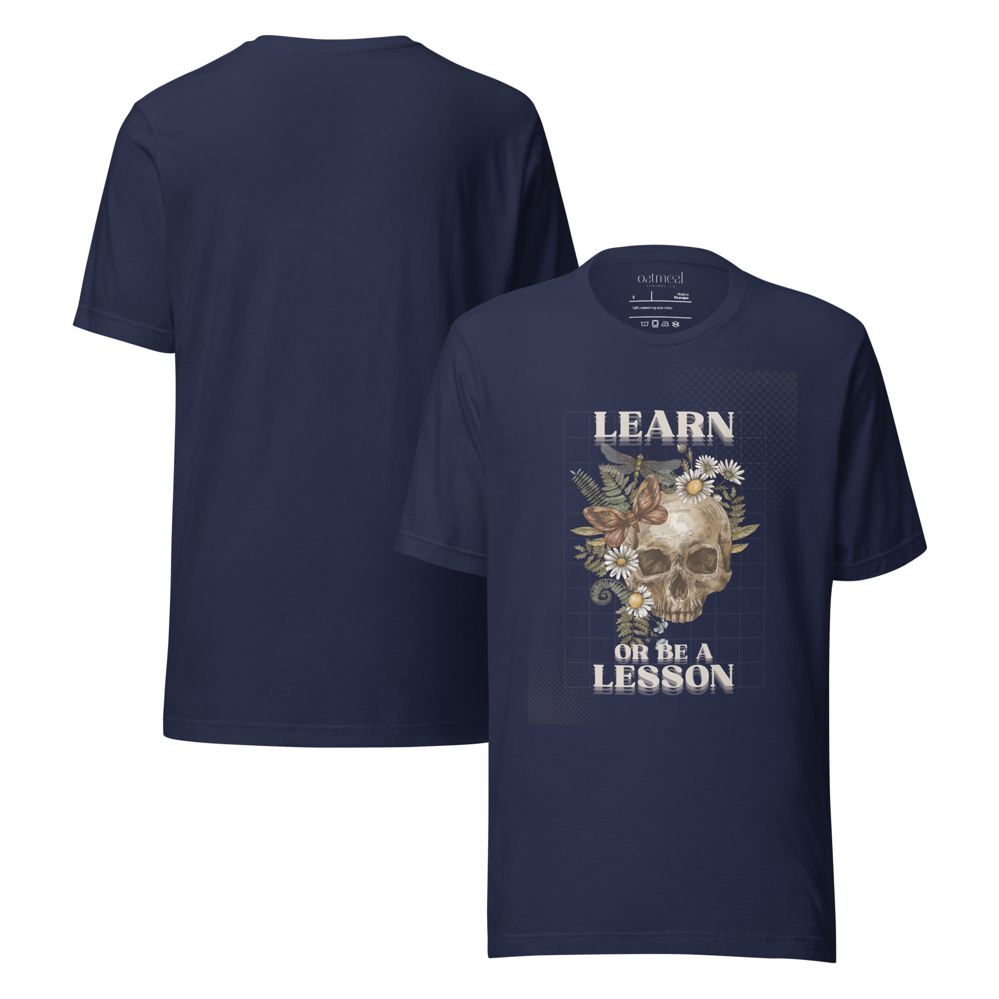Learn or Be a Lesson text Tee at Oatmeal Apparel Co.