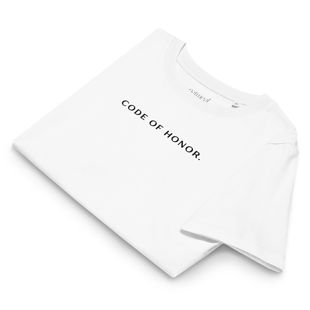 Oatmeal Apparel Co., CODE OF HONOR Women's Organic Cotton Tee